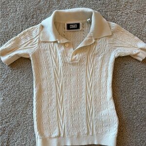 Kith Ivory Kids Polo Sweater